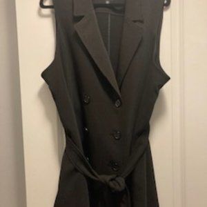 Black Vera Wang Double Breasted Vest